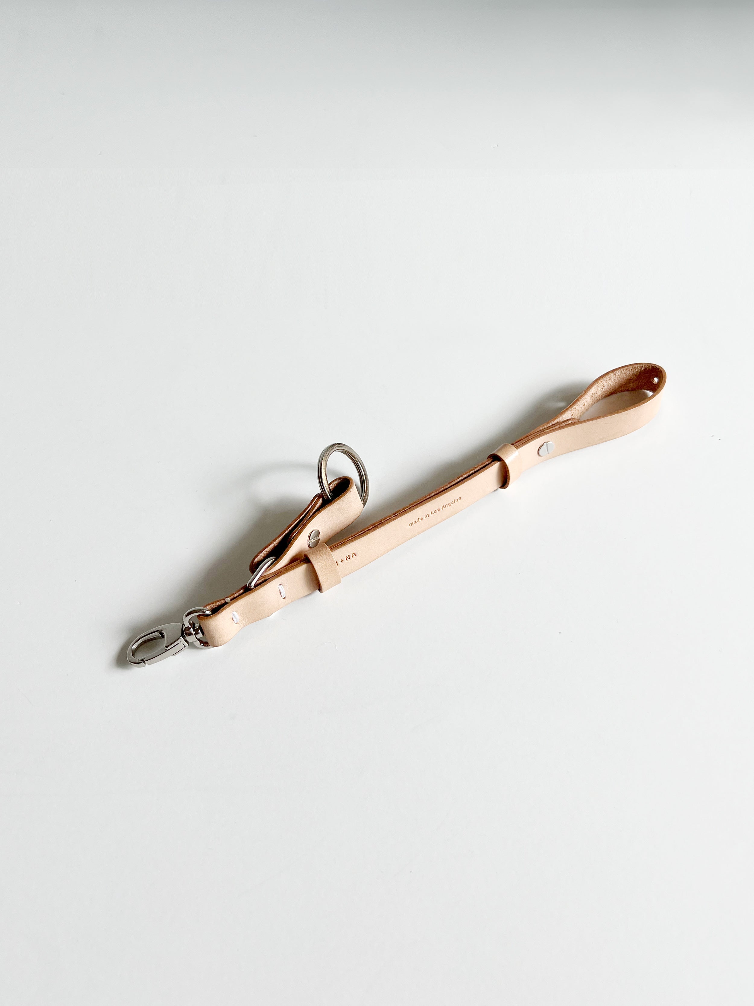 The Convertible Leather Wristlet Key Chain