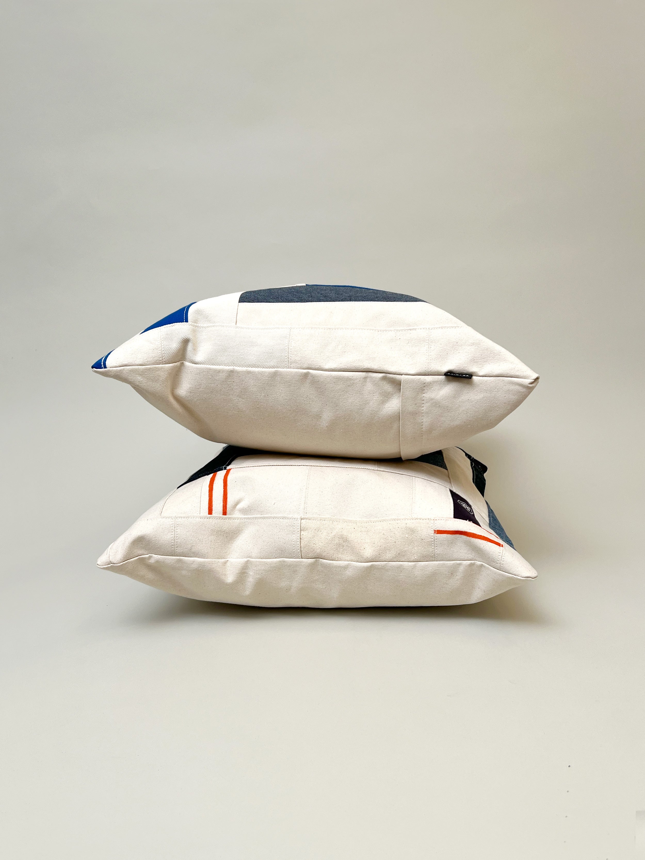 No.5 Patchwork Throw Pillow 20x20 inches