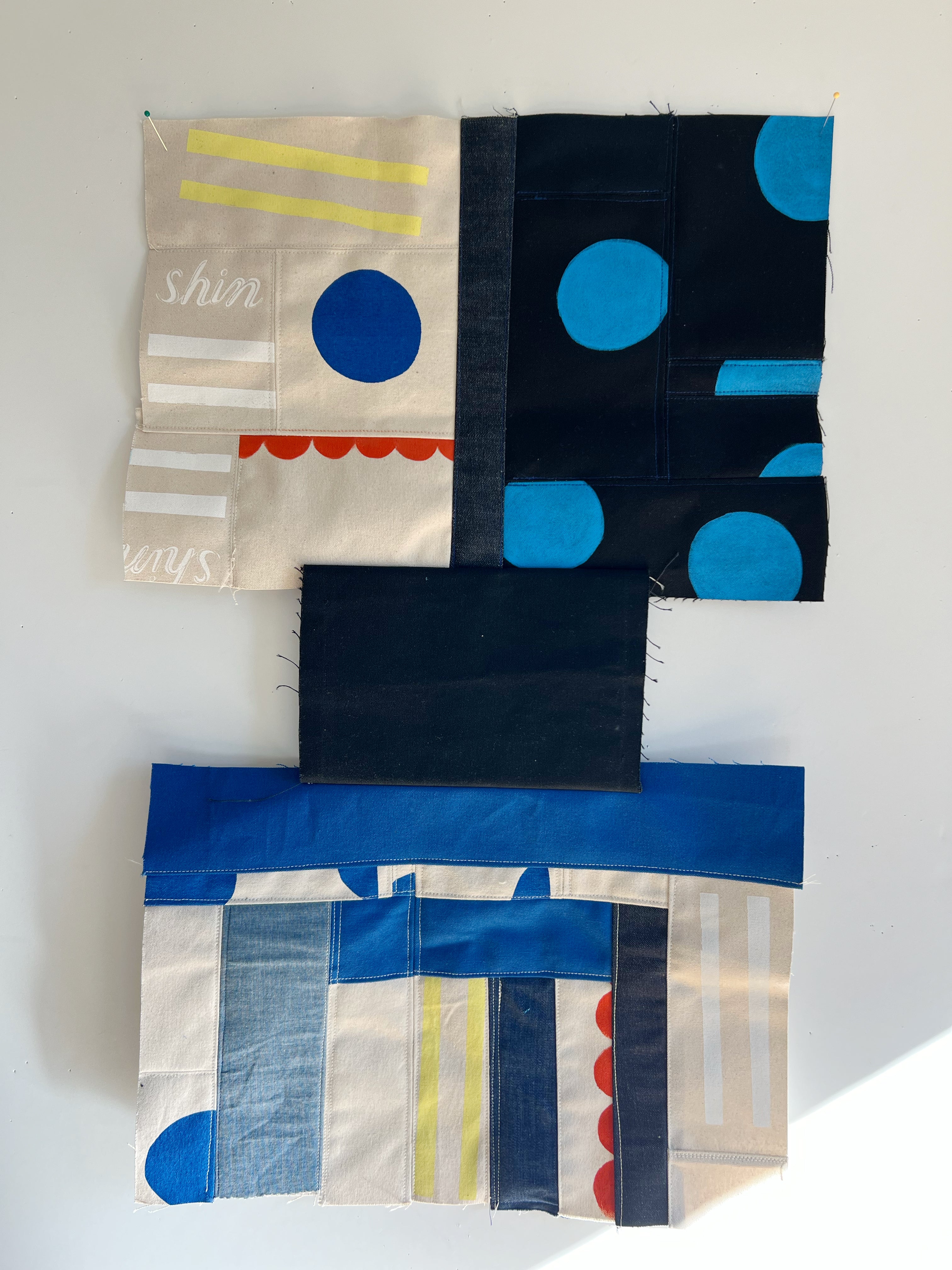 No.44 Tall Patchwork Bucket Tote