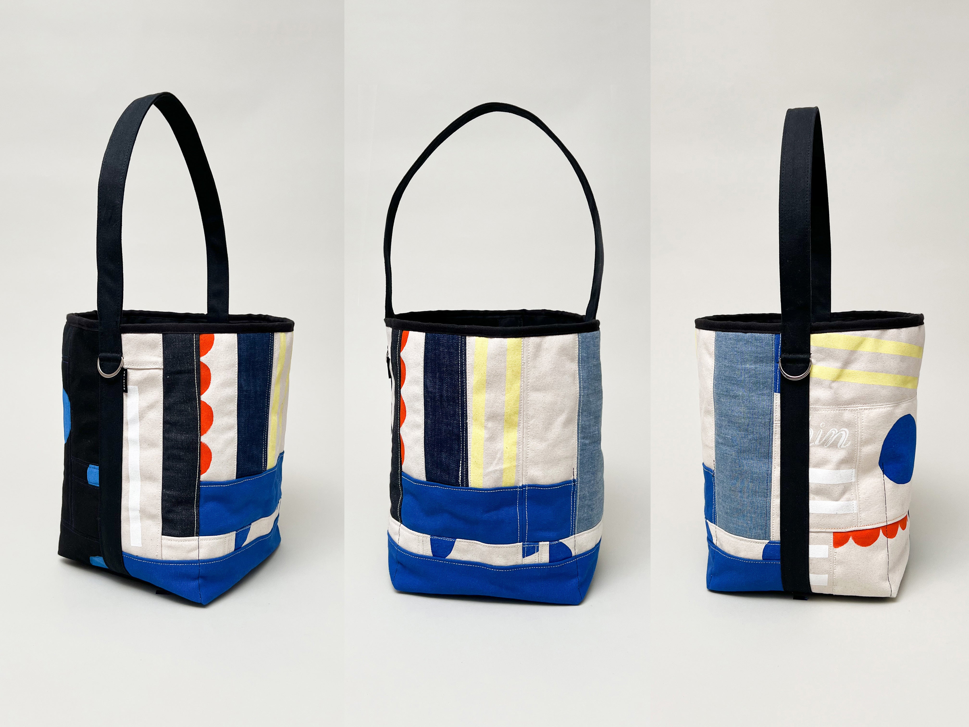 No.44 Tall Patchwork Bucket Tote