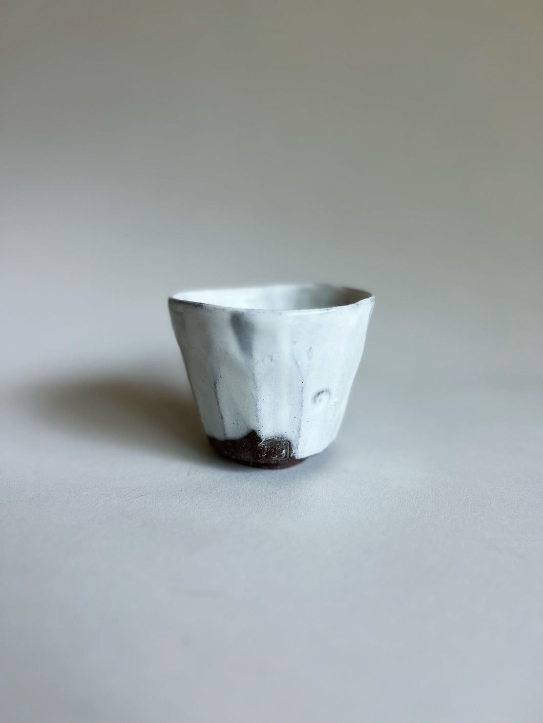 Handbuilt Faceted Small Cup