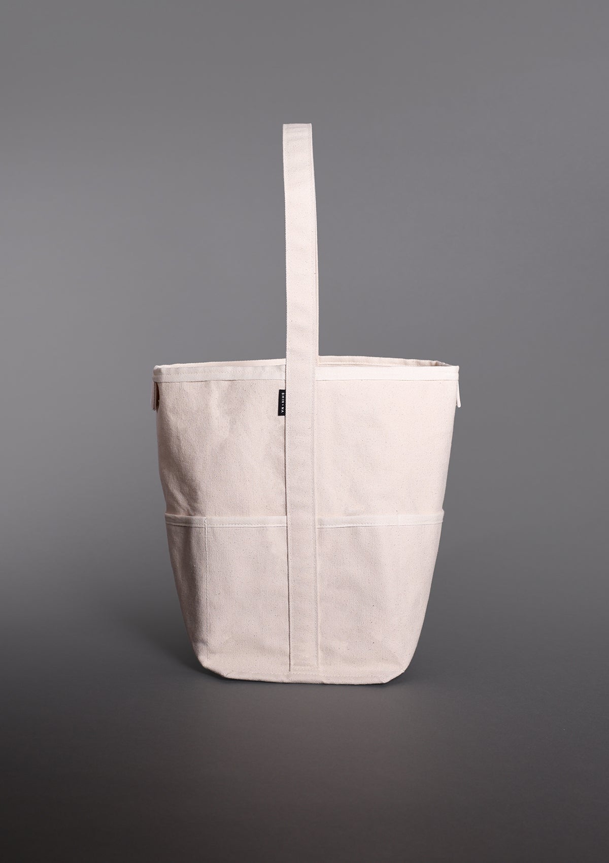 The Tall Reversible Bucket Canvas Tote
