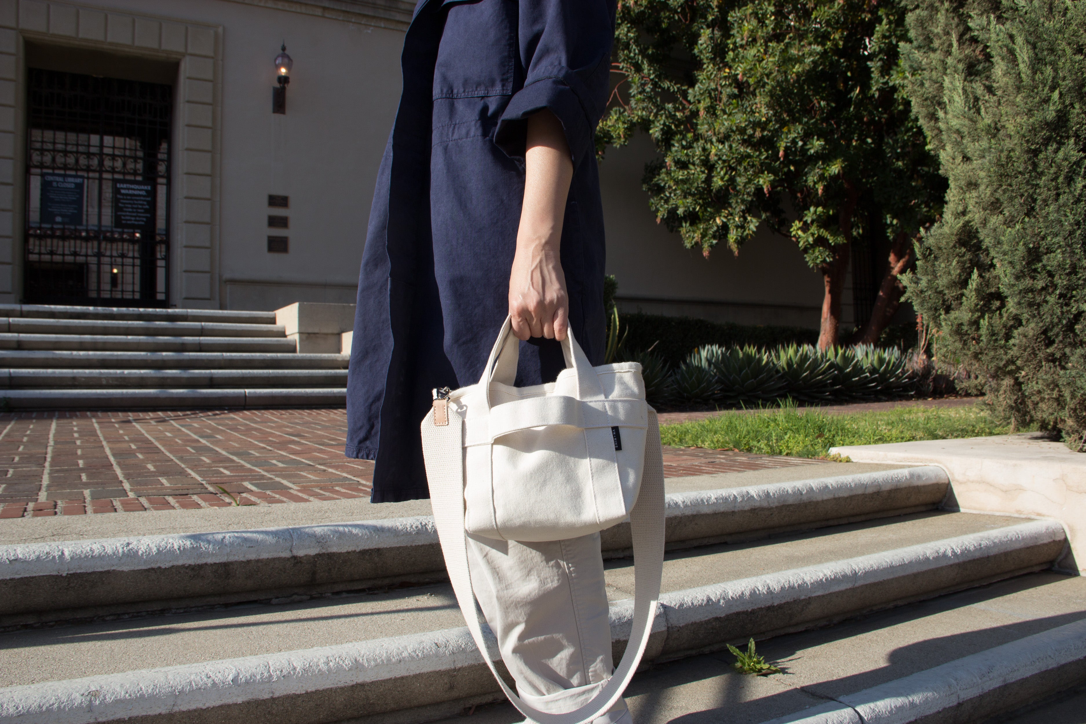 The Crossbody Mini Canvas Tote