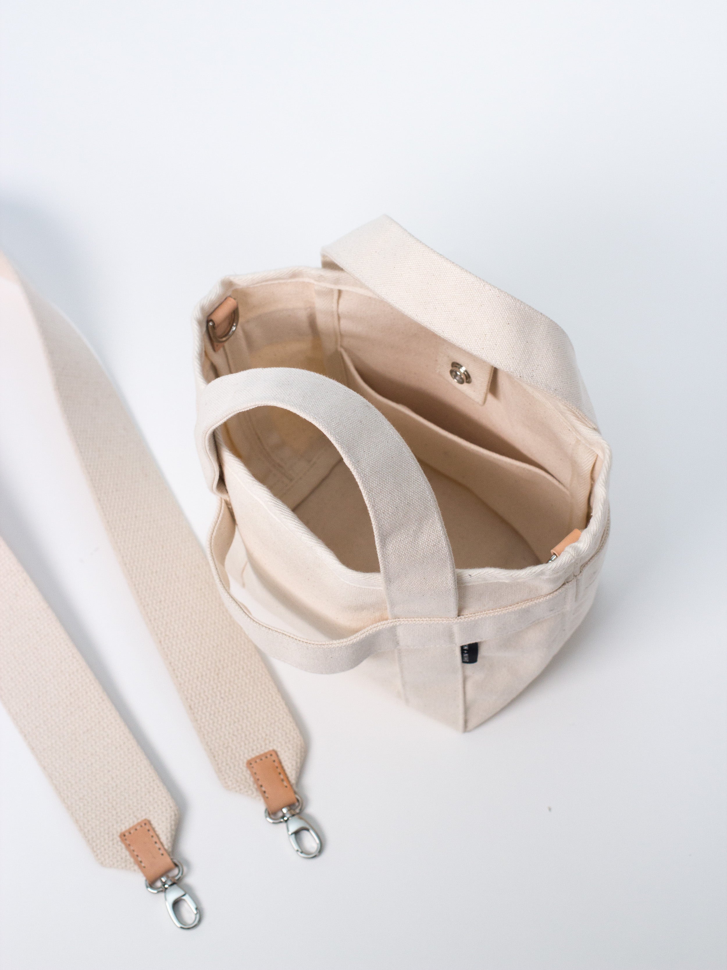 The Crossbody Mini Canvas Tote