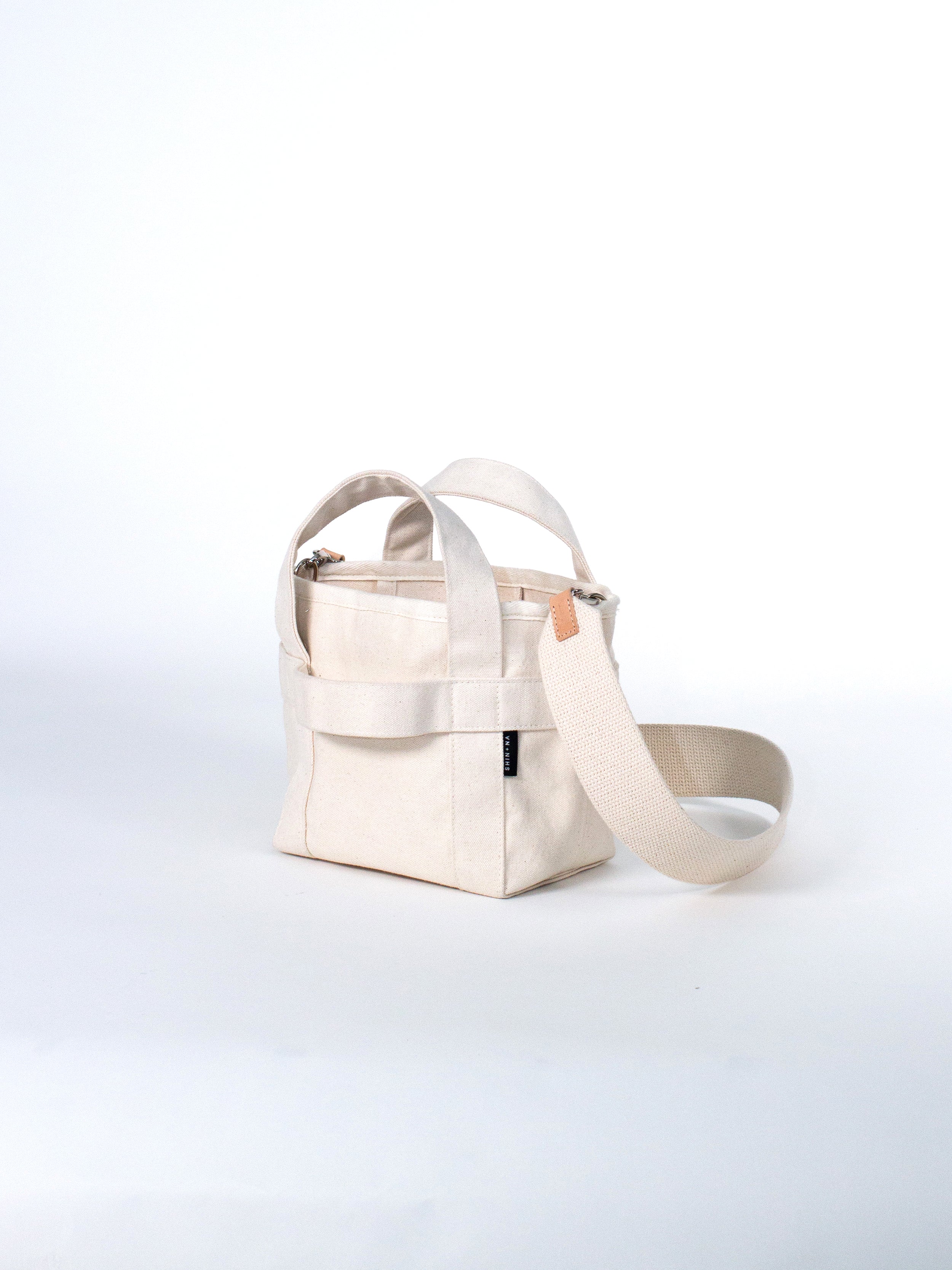 The Crossbody Mini Canvas Tote