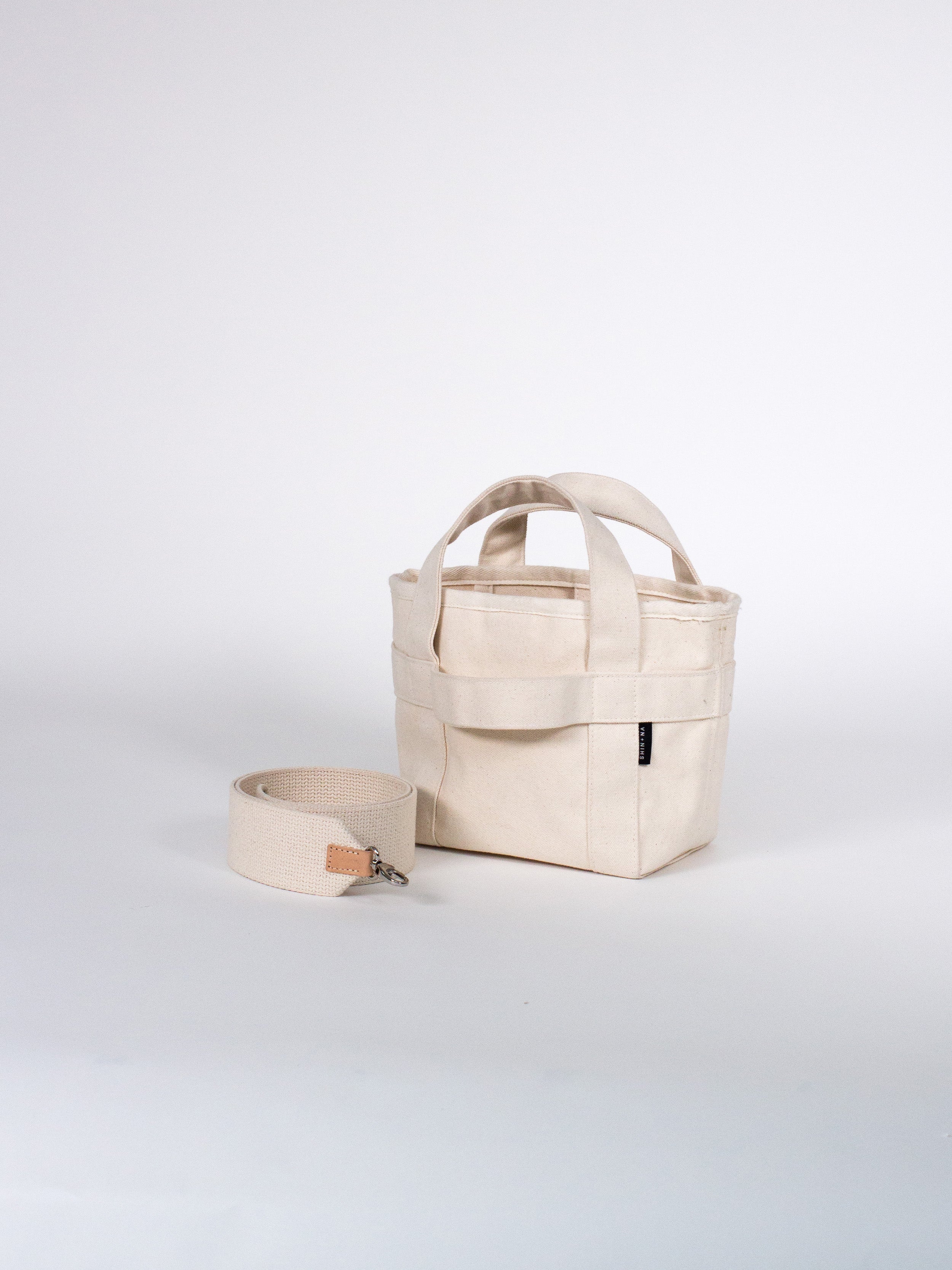 The Crossbody Mini Canvas Tote