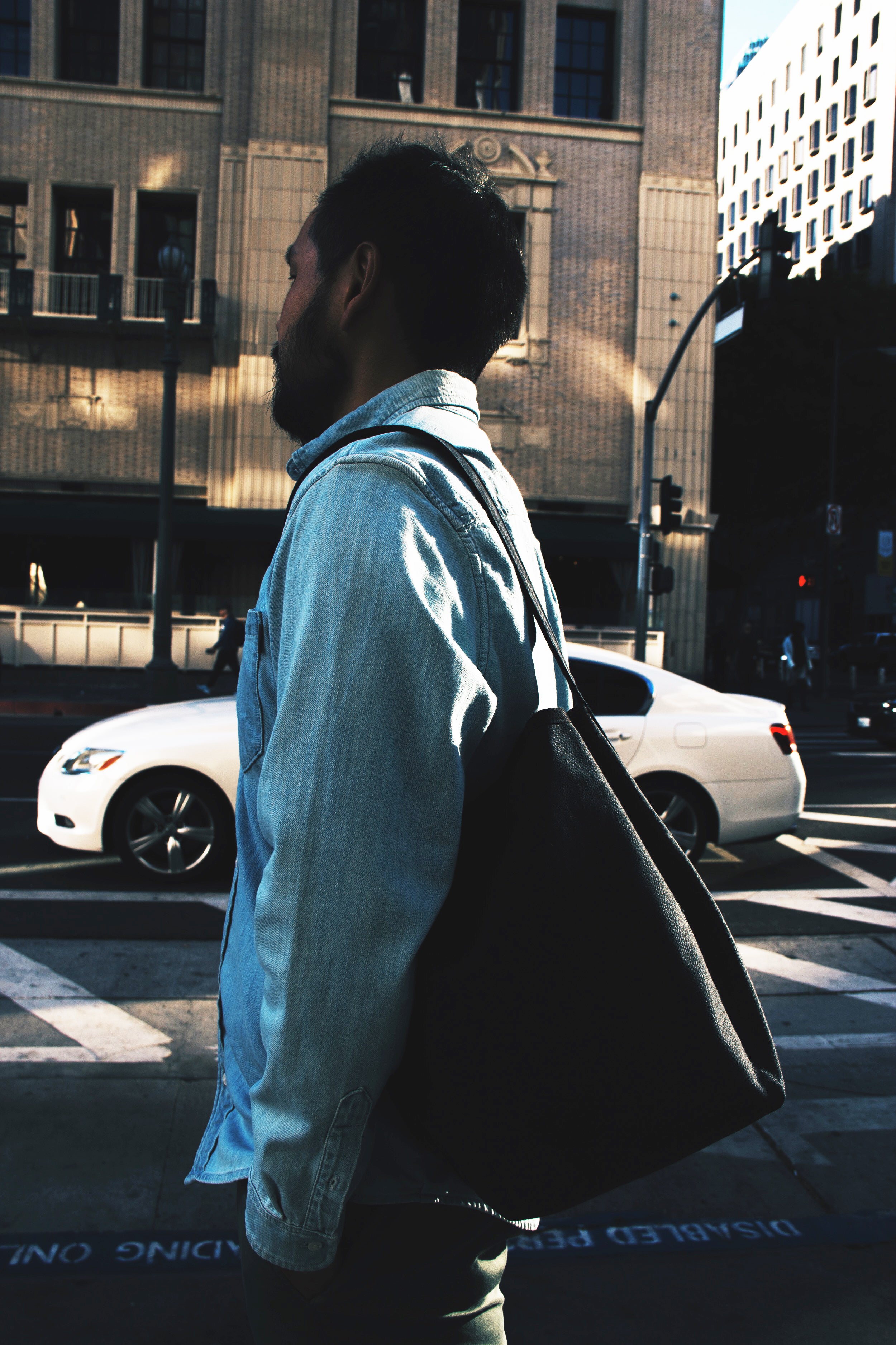 The Tall Reversible Bucket Canvas Tote