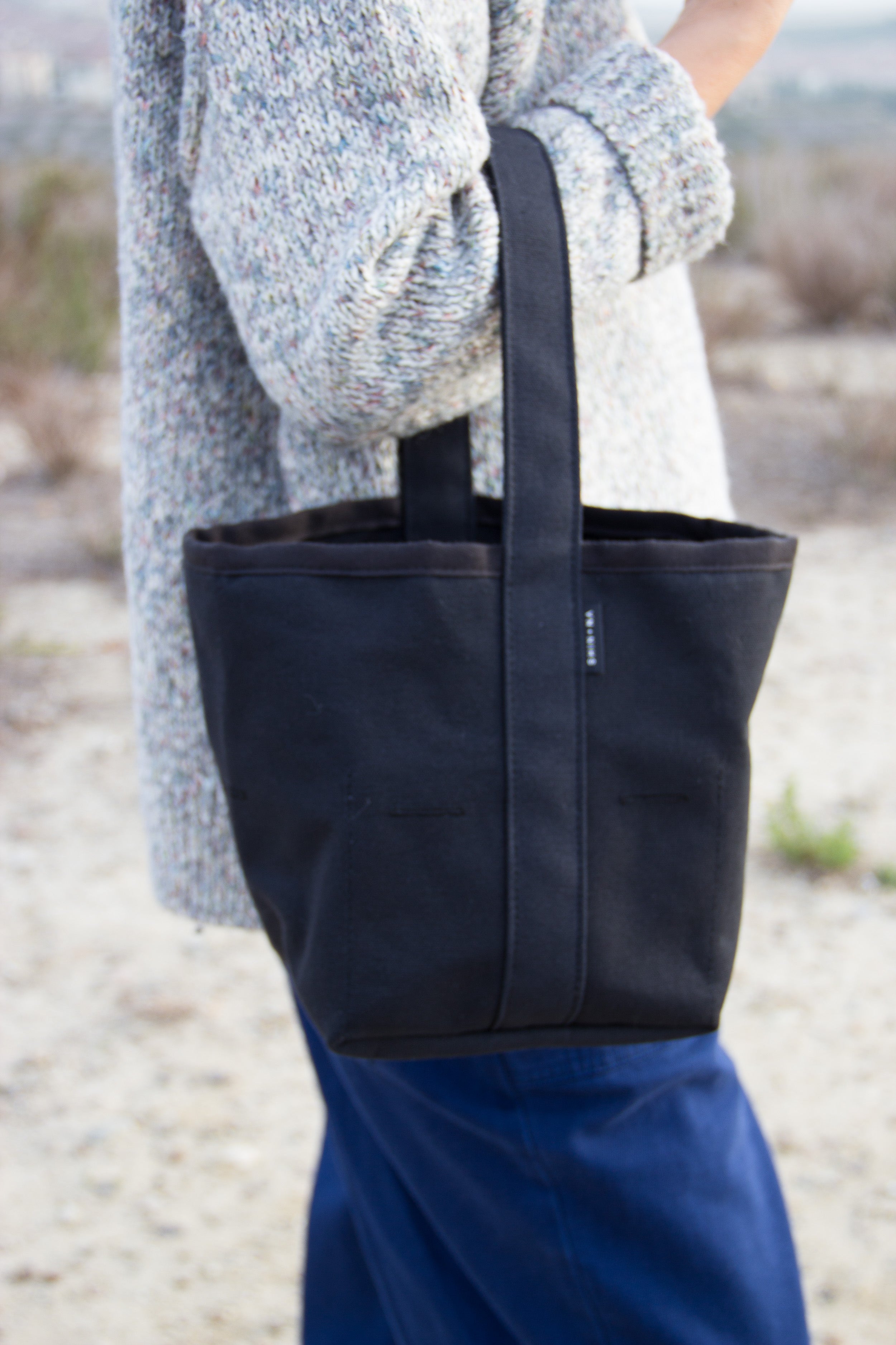 The Small Reversible Bucket Canvas Tote