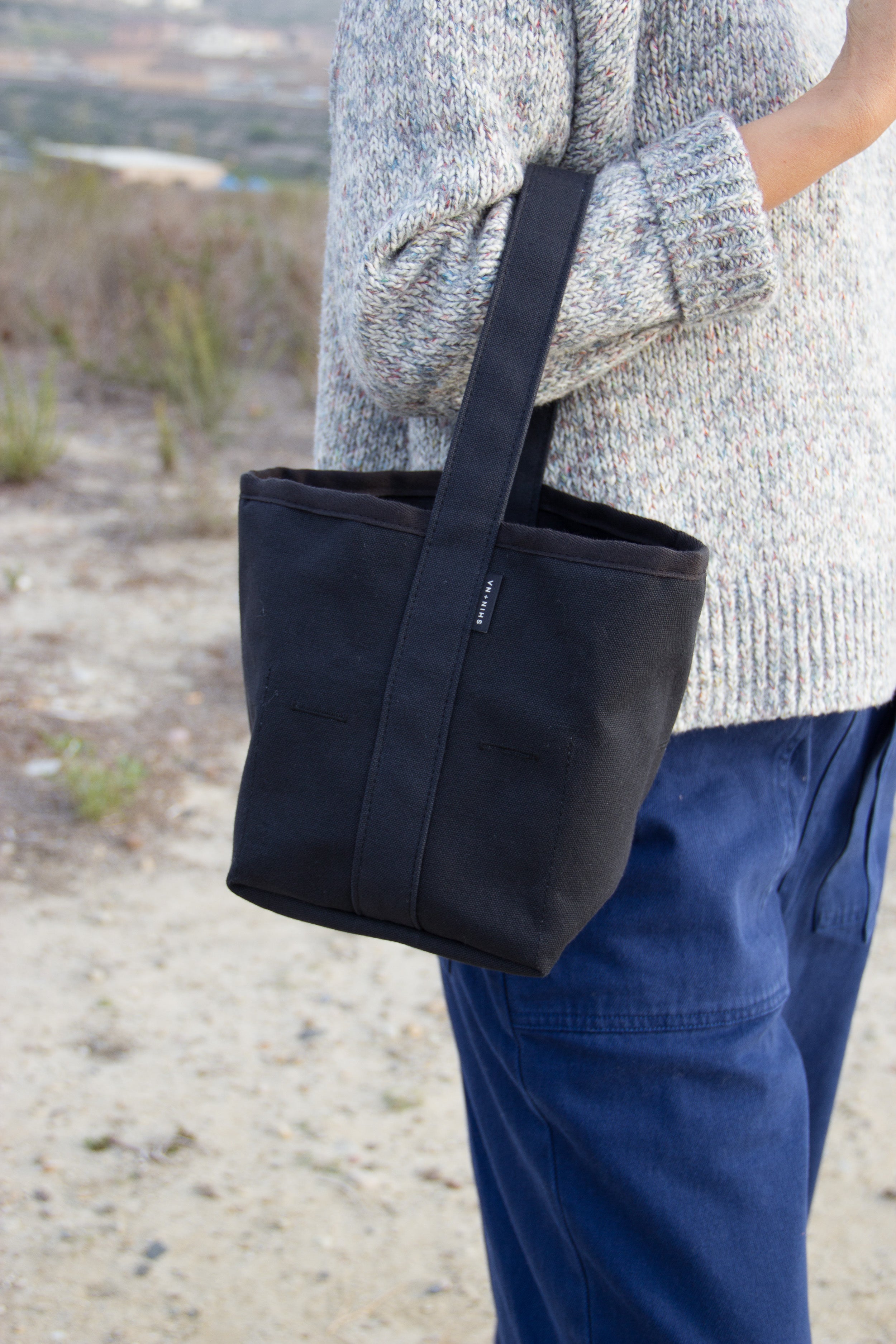 The Small Reversible Bucket Canvas Tote