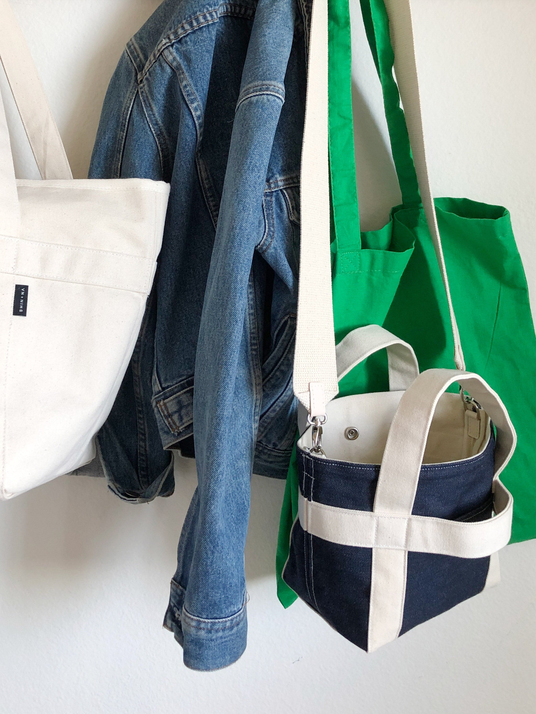 The Crossbody Mini Canvas Tote