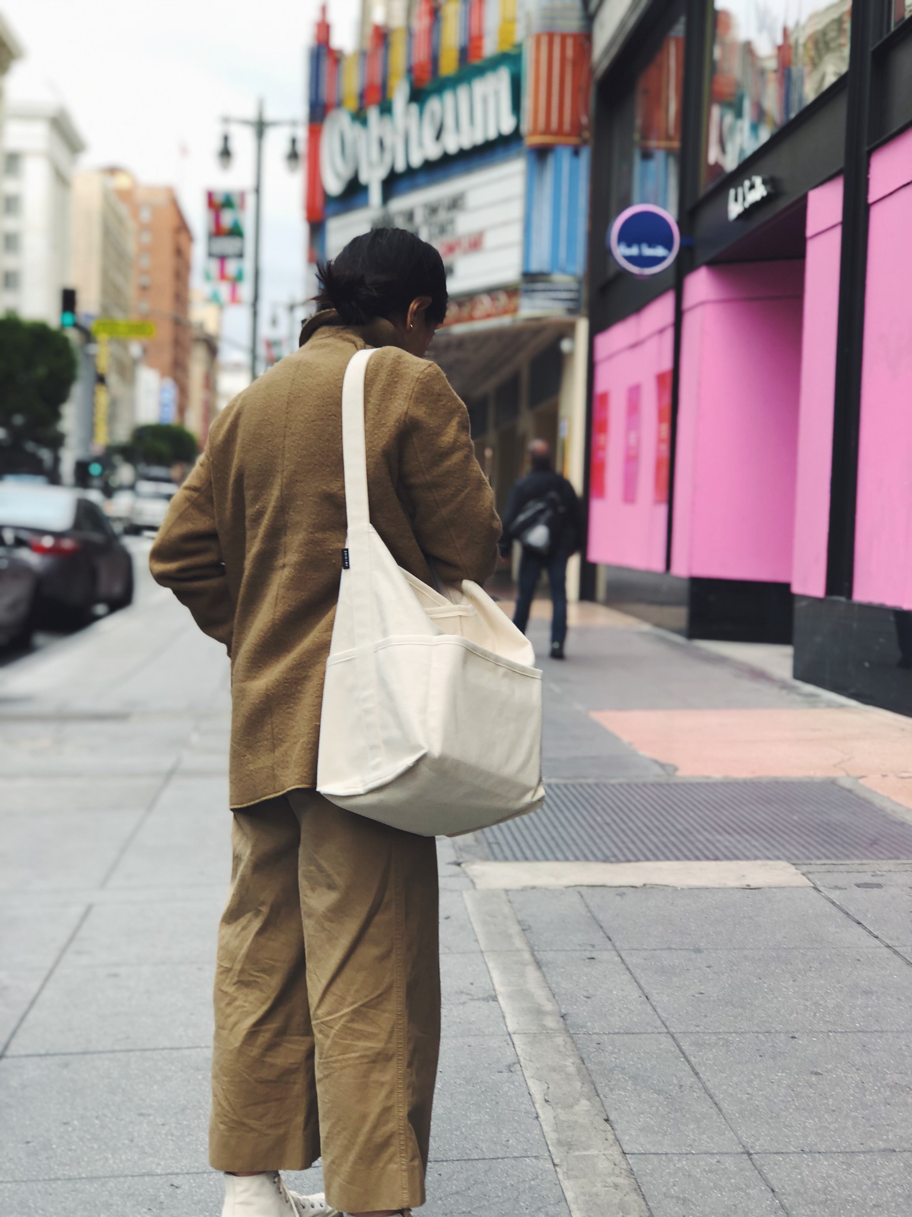 The Tall Reversible Bucket Canvas Tote