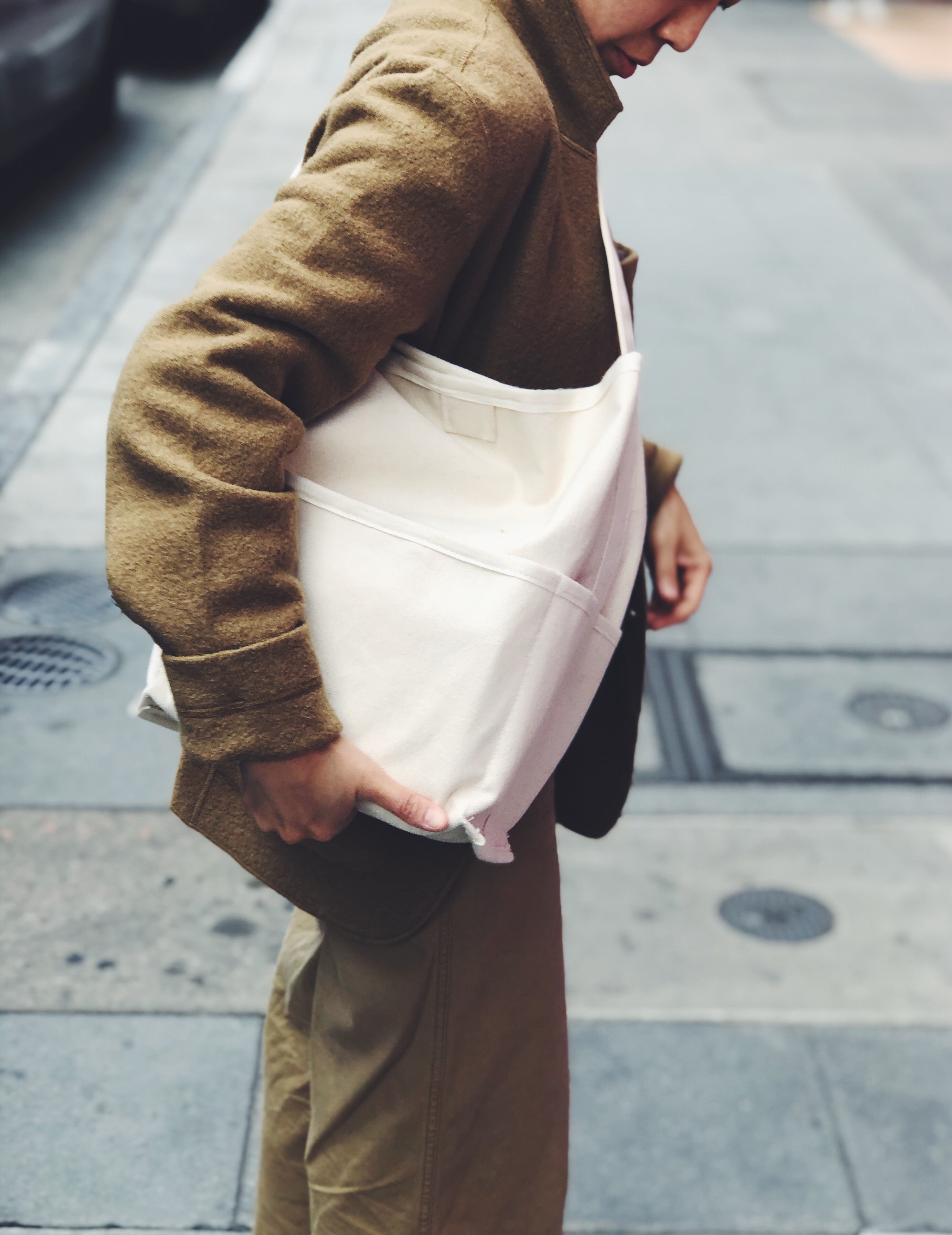 The Tall Reversible Bucket Canvas Tote