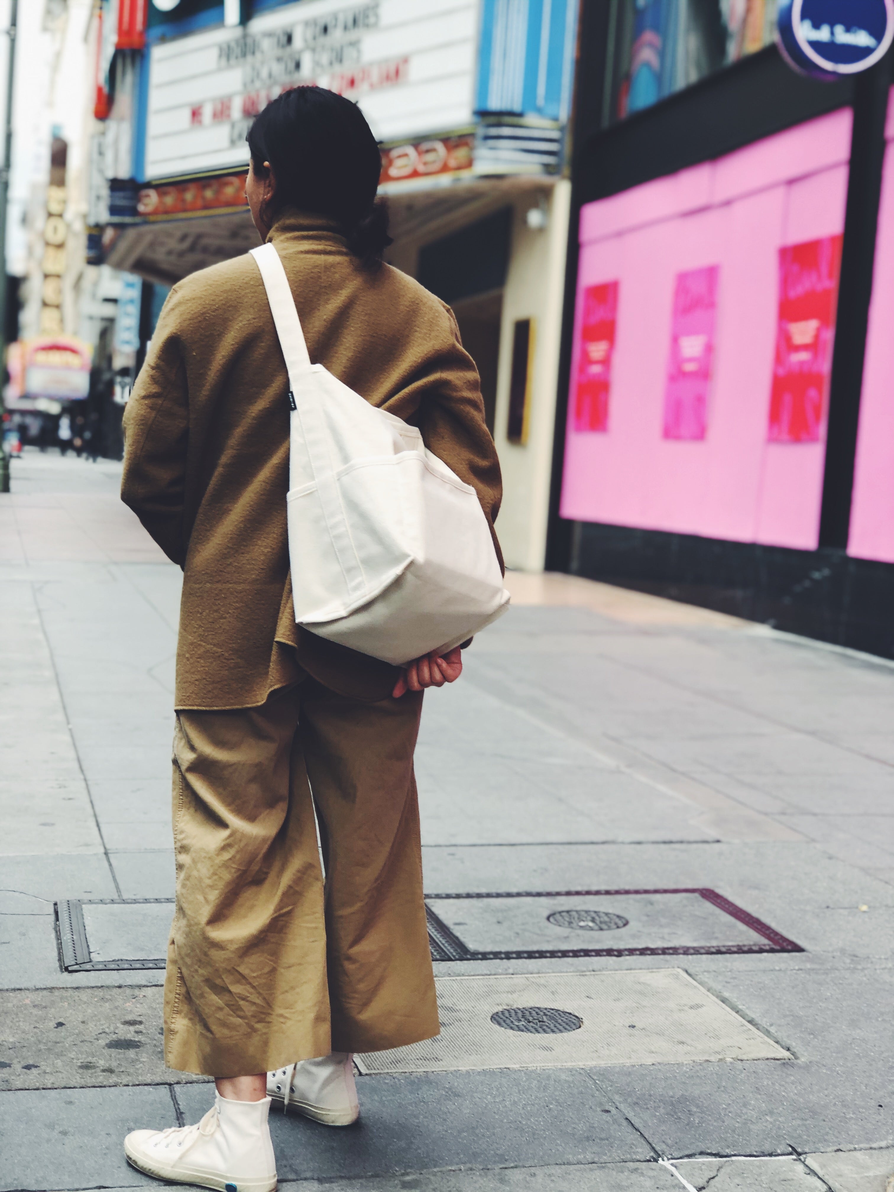 The Tall Reversible Bucket Canvas Tote
