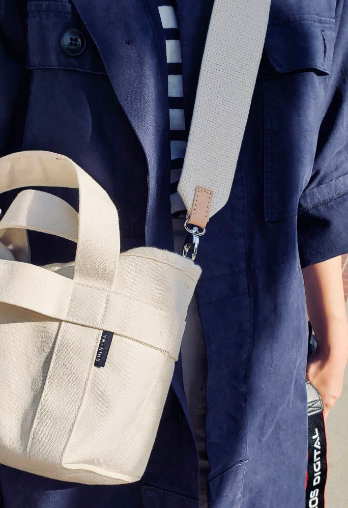 The Crossbody Mini Canvas Tote