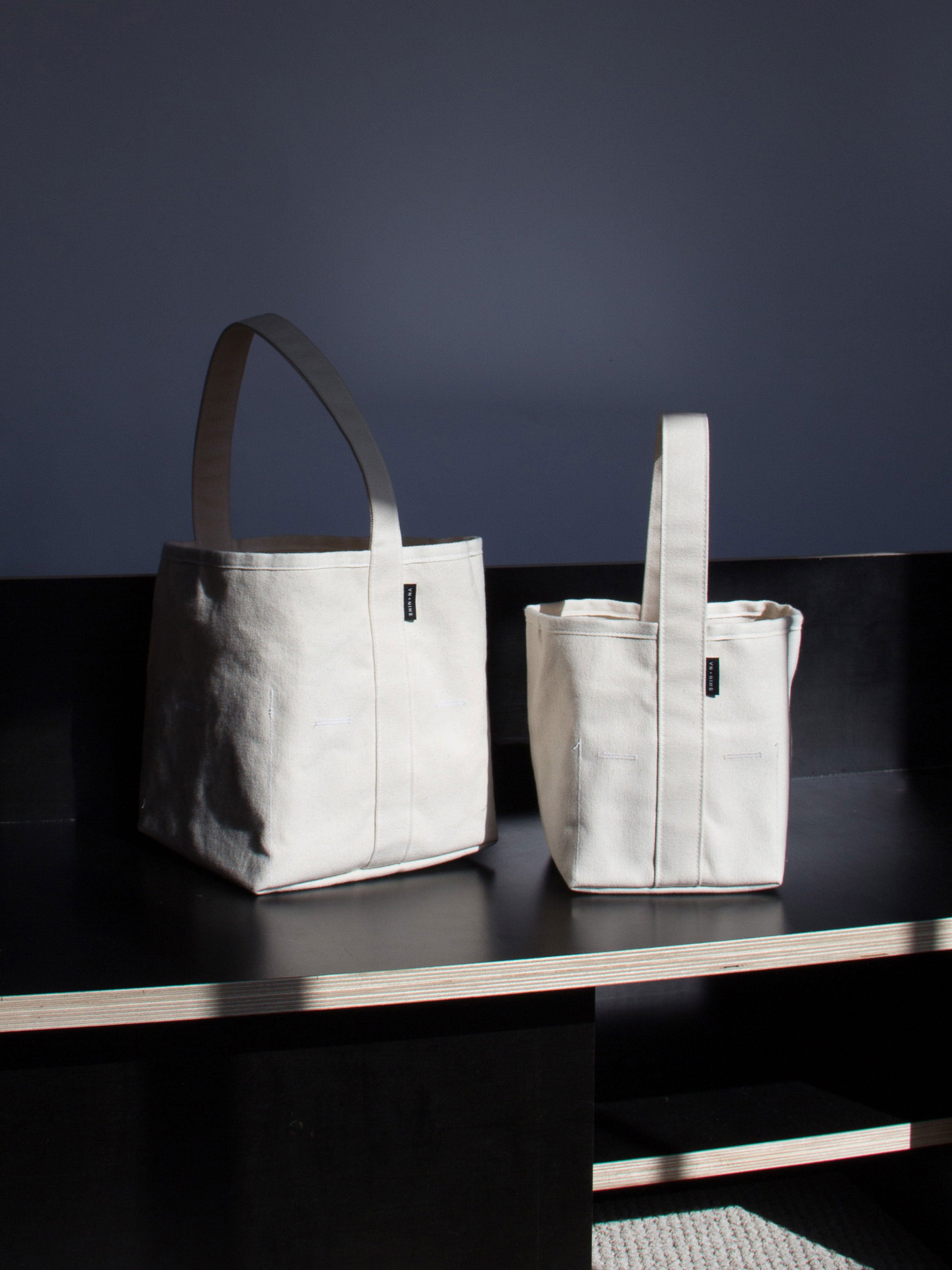The Small Reversible Bucket Canvas Tote