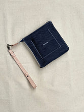 Load image into Gallery viewer, THE CONVERTIBLE CANVAS CLUTCH in denim
