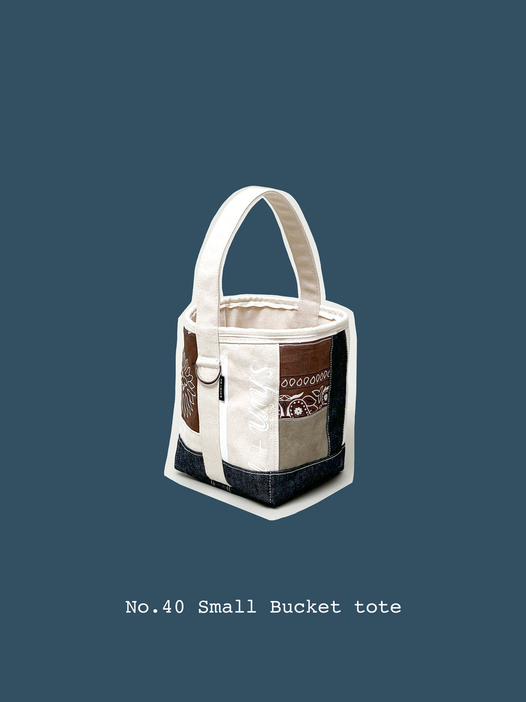 No.40 SMALL PATCHWORK SMALL BUCKET TOTE