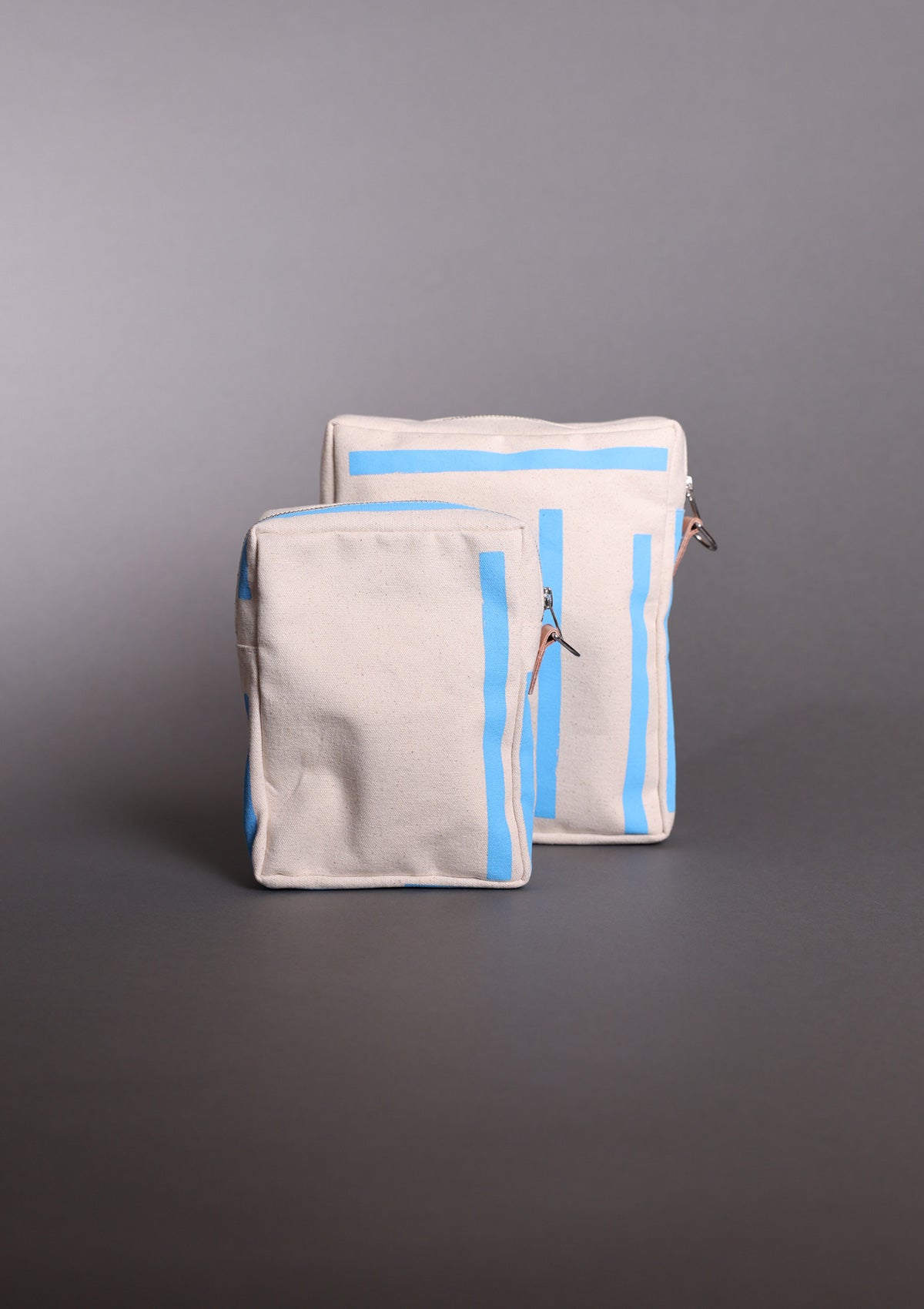 No. 2 Patchwork Vertical Zipper Canvas Pouch
