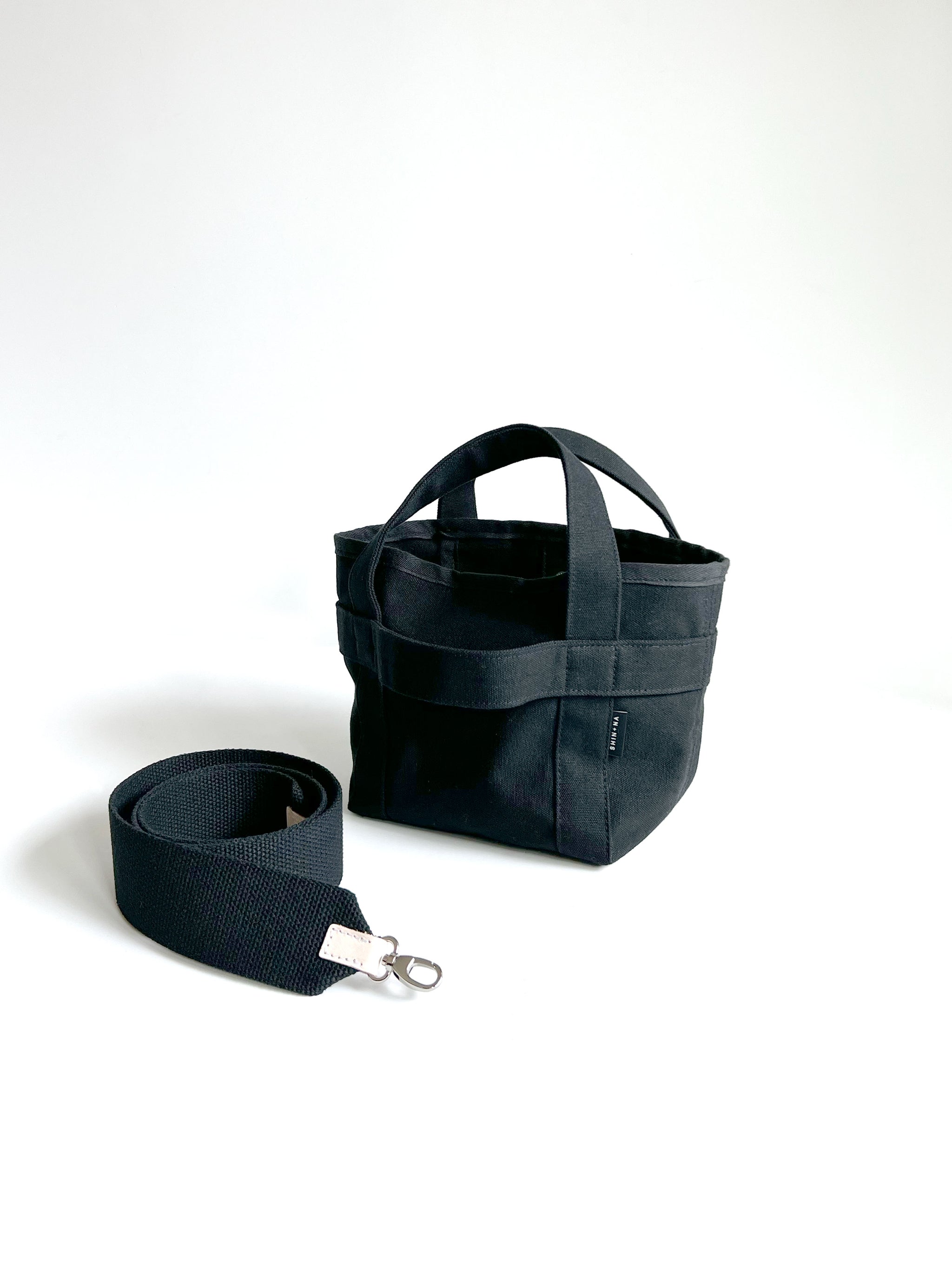 THE CROSSBODY MINI CANVAS TOTE – SHIN + NA