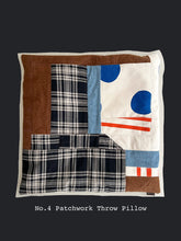 Load image into Gallery viewer, No.4 Patchwork Throw Pillow 20x20 inches
