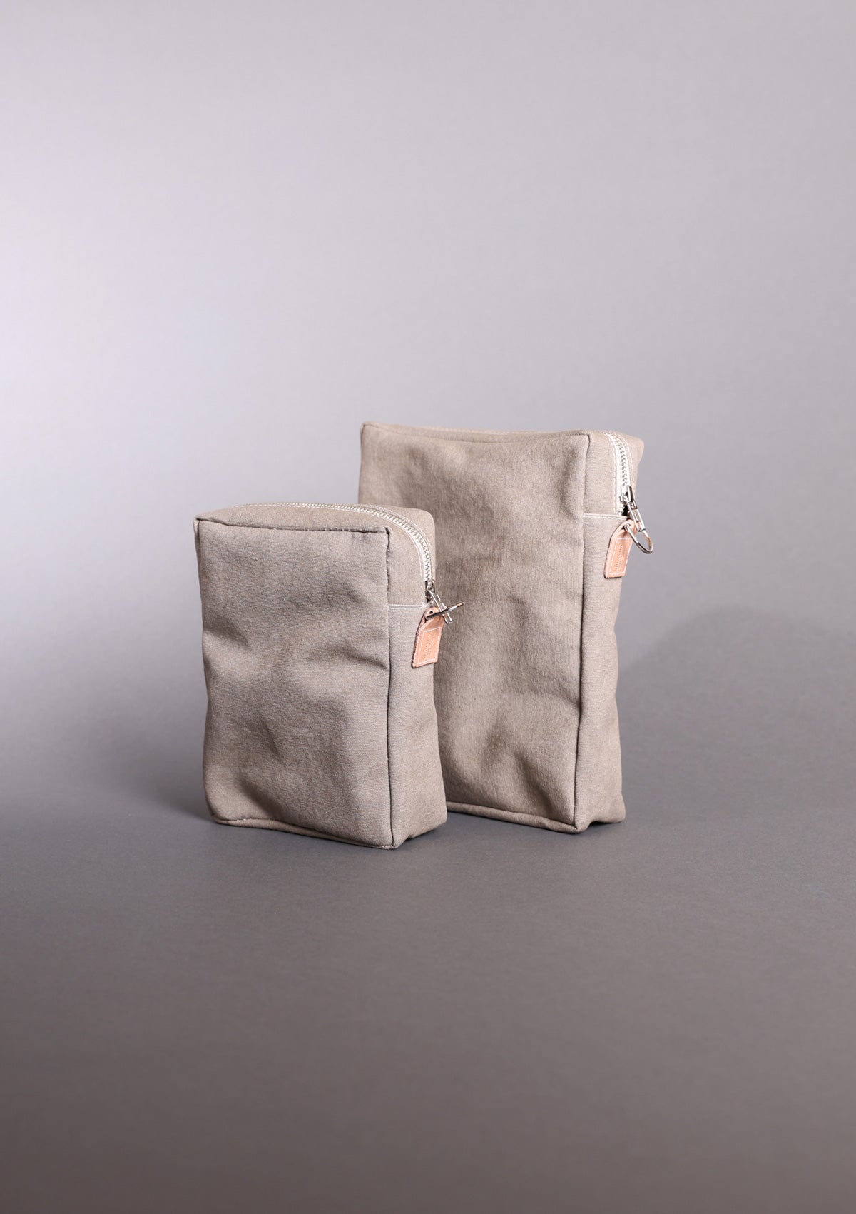 The Vertical Zipper Canvas Pouch
