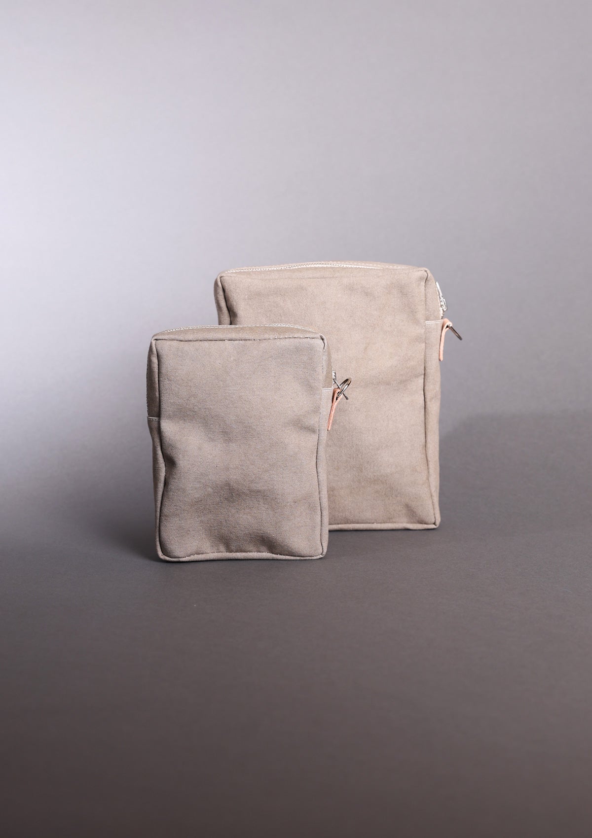 The Vertical Zipper Canvas Pouch