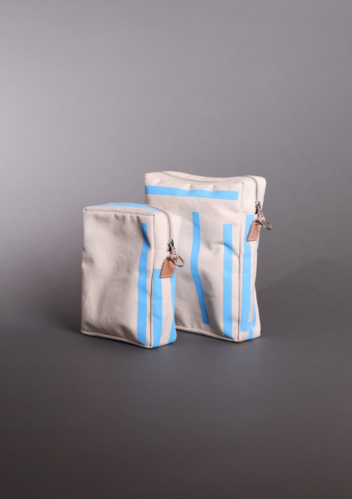 No. 2 Patchwork Vertical Zipper Canvas Pouch