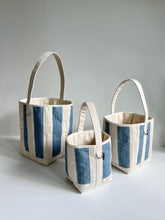 Load image into Gallery viewer, No.46 THE PATCHWORK TOTE - Light denim stripe
