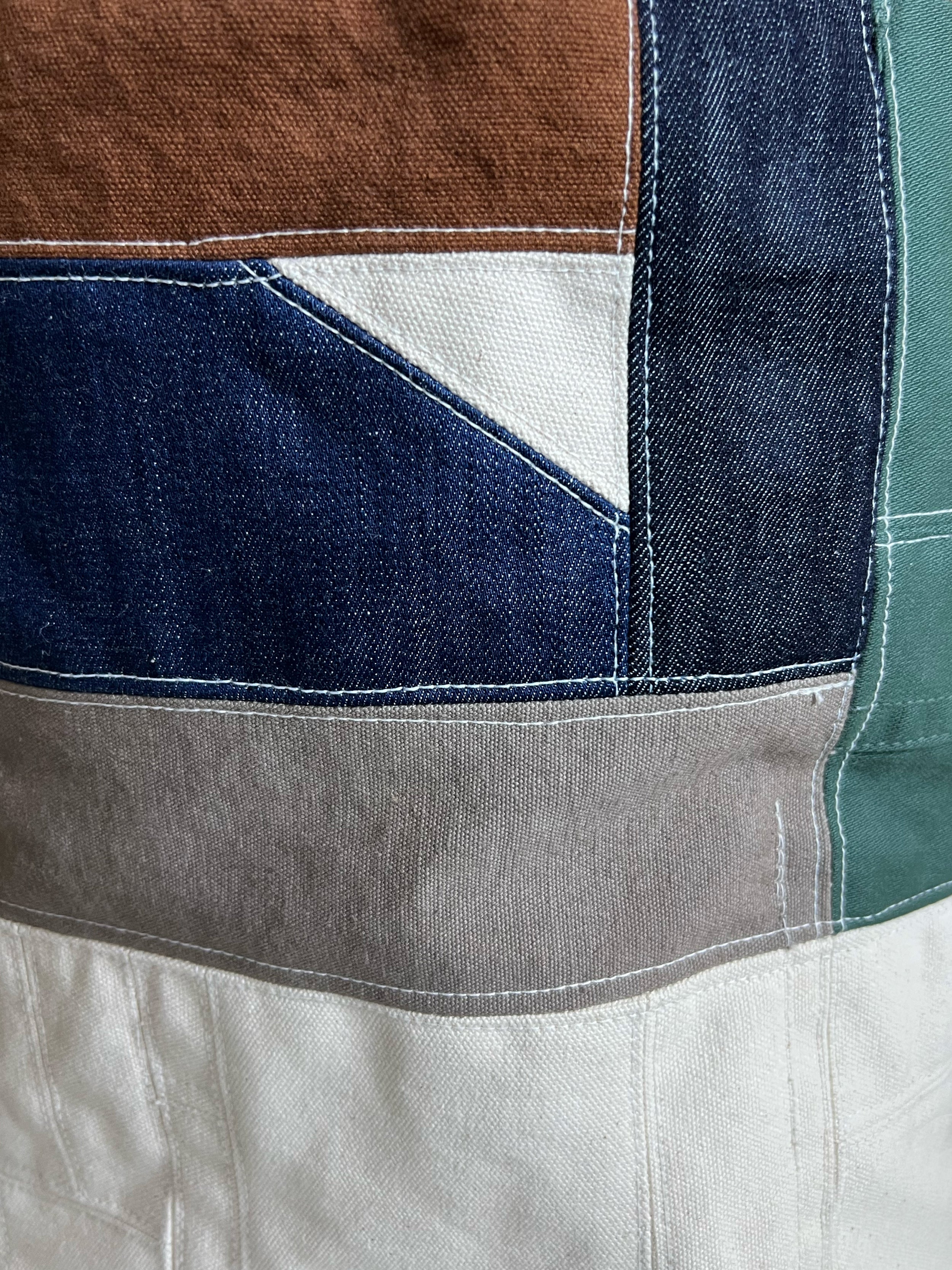 No.47 Tall Patchwork Bucket Tote