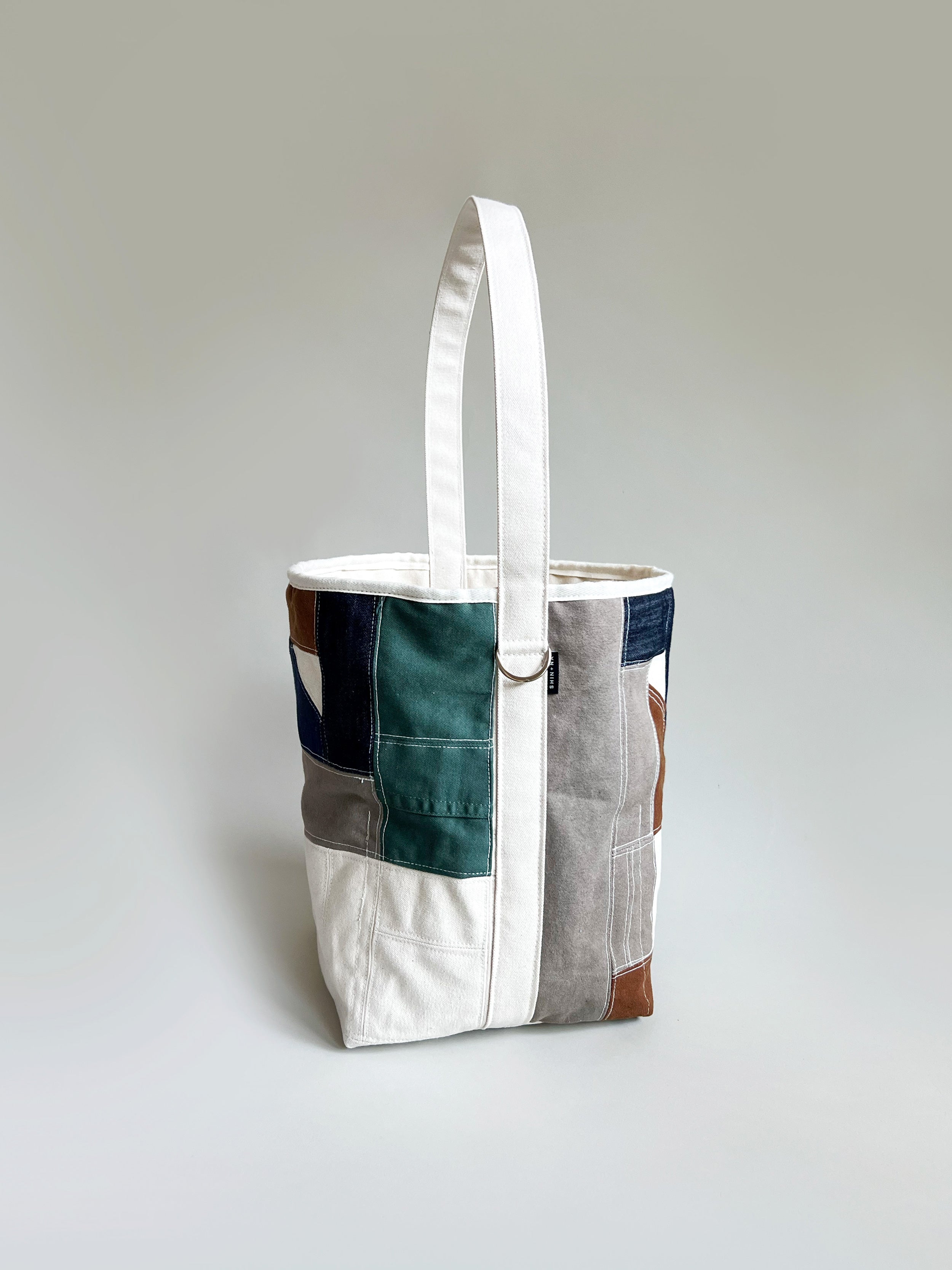No.47 Tall Patchwork Bucket Tote