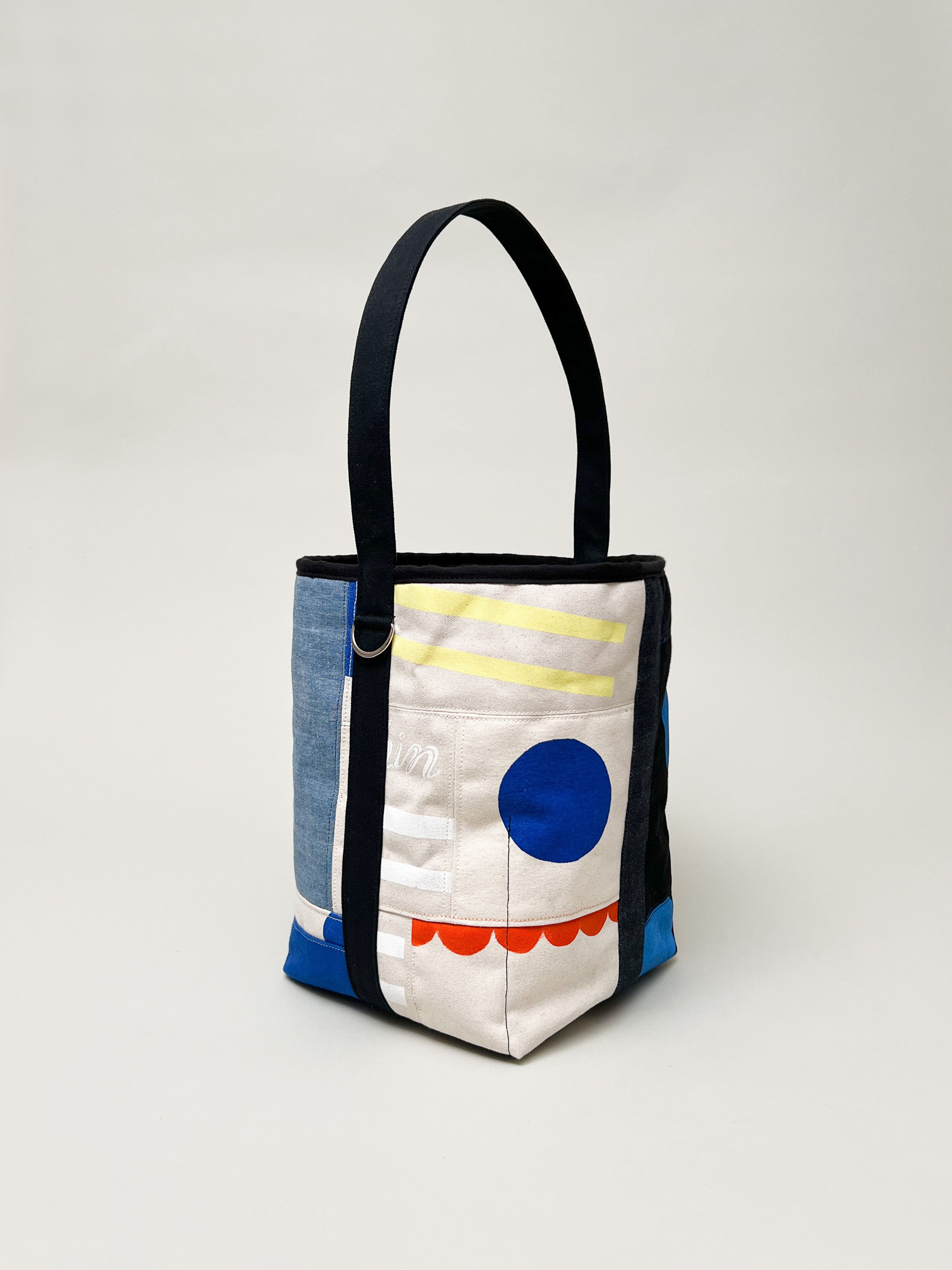 No.44 Tall Patchwork Bucket Tote