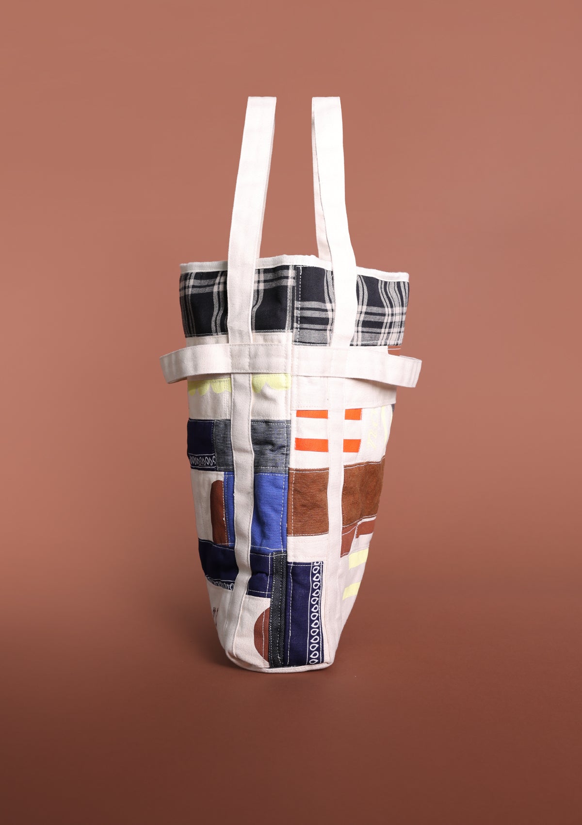 No. 56 Patchwork Laptop Slim Tote