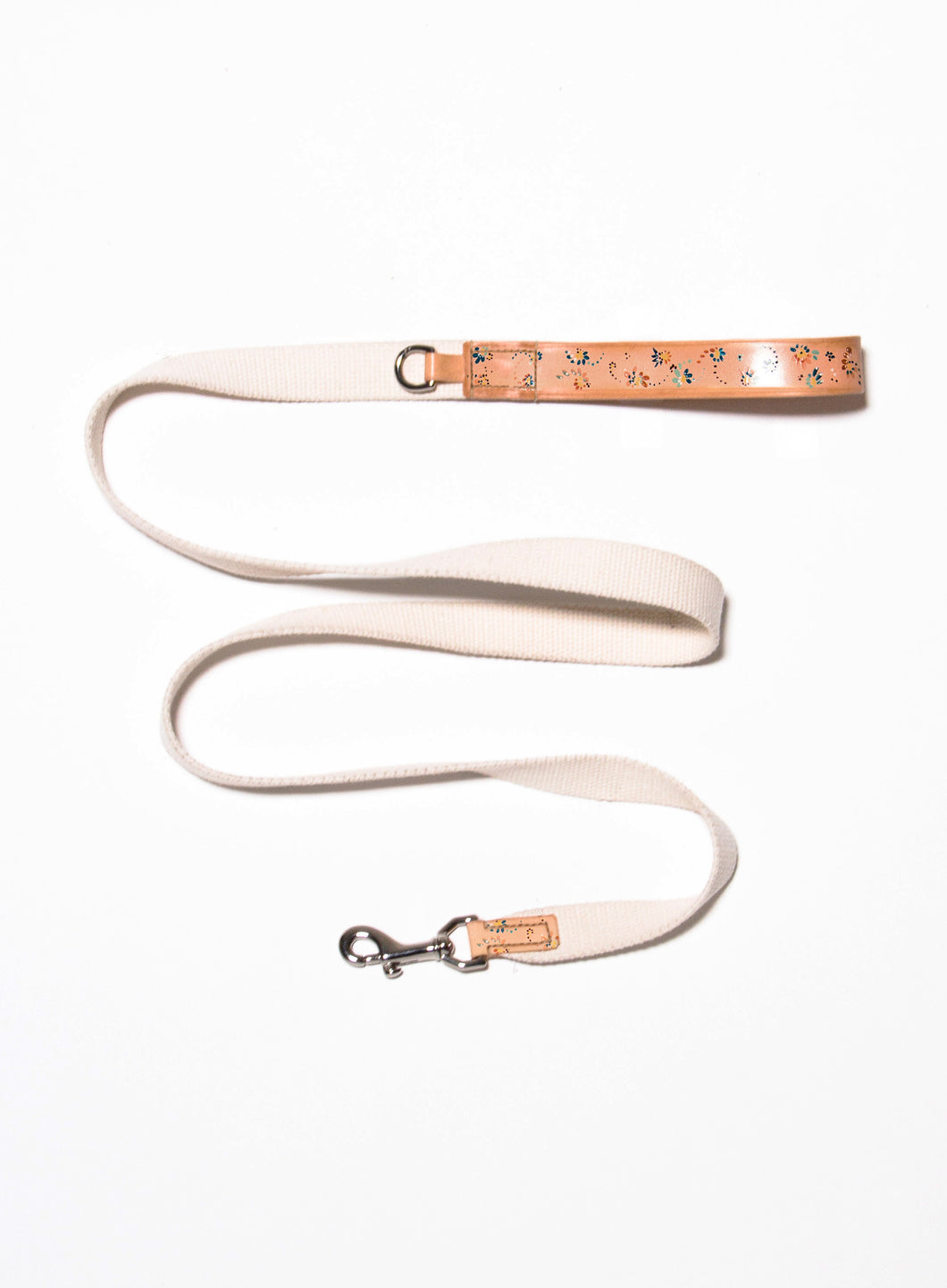 Hand Painted Leather Dog Leash